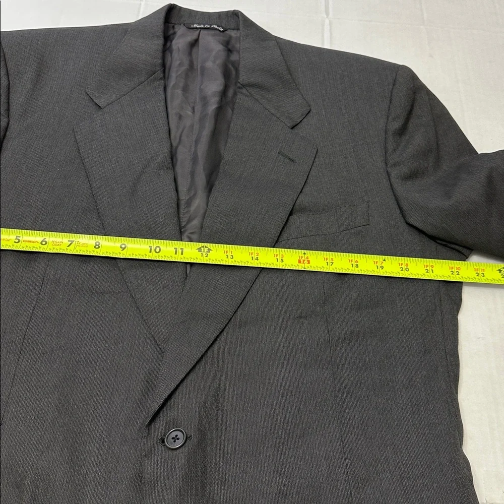 Canali Pure Wool Gray Suit Blazer Jacket Mens Size 56R US 46R‎ Work Business